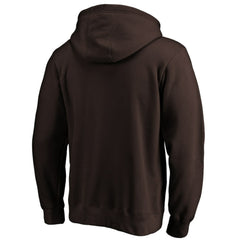 San Diego Padres Cooperstown Collection Huntington Logo Fitted Pullover Hoodie Brown