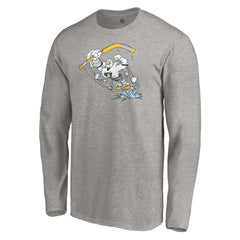 Anaheim Ducks Special Edition Primary Logo Long Sleeve T-Shirt Heather Gray