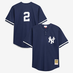 Derek Jeter New York Yankees Big & Tall Batting Practice Replica Player Jersey Navy | Mitchell & Ness