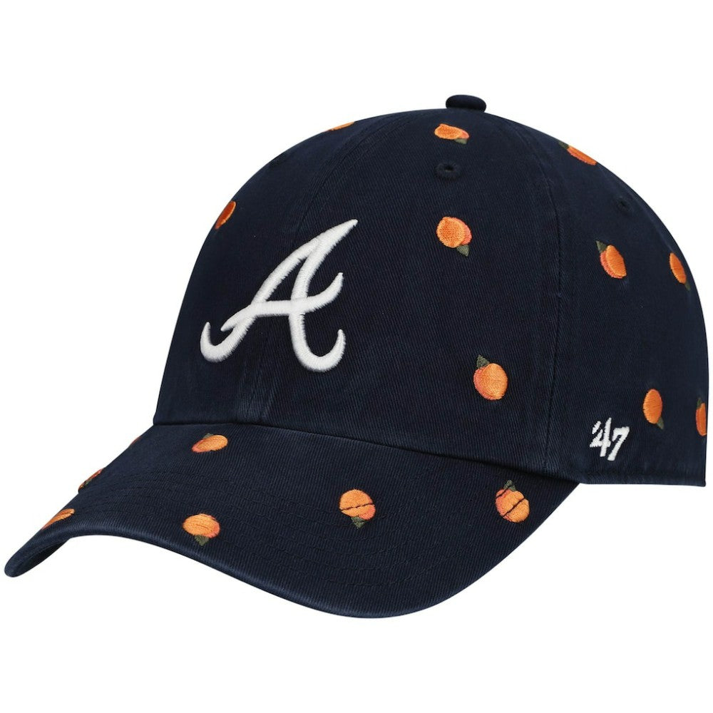 Atlanta Braves Women's Confetti Clean Up Adjustable Hat Navy | 47 brand
