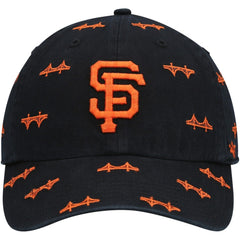 San Francisco Giants Women's Confetti Clean Up Adjustable Hat Black | 47 brand