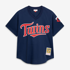 David Ortiz Minnesota Twins 2002 Cooperstown Collection Mesh Batting Practice Jersey Navy | Mitchell & Ness