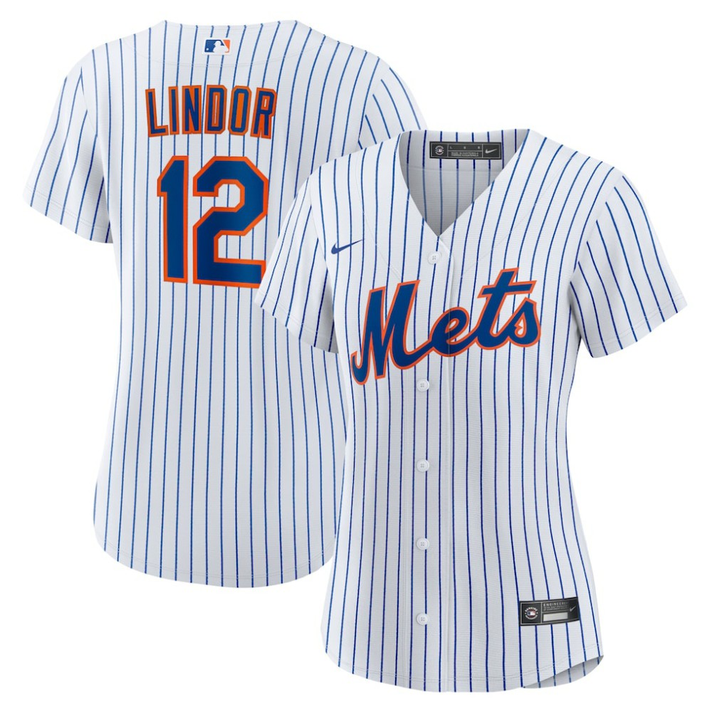 Francisco Lindor New York Mets Women's Home Replica Player Jersey - White