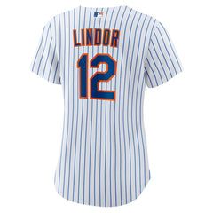 Francisco Lindor New York Mets Women's Home Replica Player Jersey - White