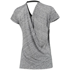 Chicago White Sox Touch Women's Hail Mary V-Neck Back Wrap T-Shirt Black