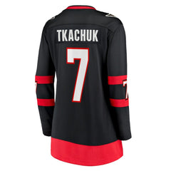 Brady Tkachuk Ottawa Senators Fanatics Women's Home Breakaway Jersey Black