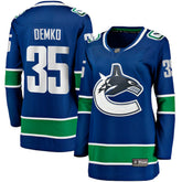Thatcher Demko Vancouver Canucks Fanatics Women's Home Breakaway Jersey Blue