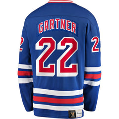 Mike Gartner New York Rangers Fanatics Premier Breakaway Retired Player Jersey Blue