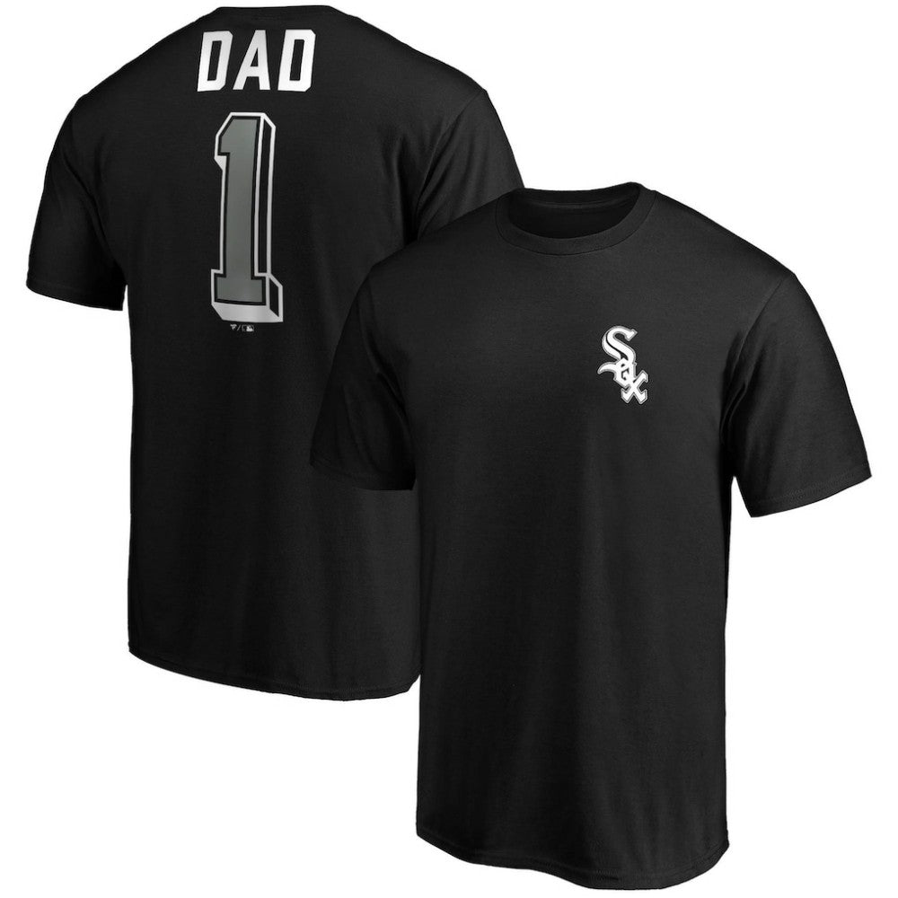 Chicago White Sox Number One Dad Team T-Shirt Black