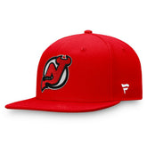 New Jersey Devils Fanatics Primary Logo Snapback Hat Red