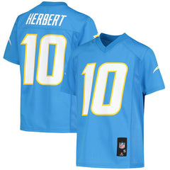 Justin Herbert Los Angeles Chargers Youth Replica Player Jersey - Powder Blue discount
