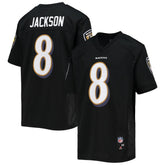 Lamar Jackson Baltimore Ravens Youth Replica Player Jersey - Black for sale