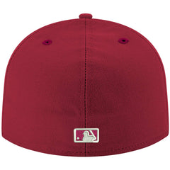 Miami Marlins White Logo 59FIFTY Fitted Hat Cardinal | New Era