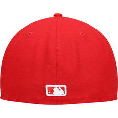 Milwaukee Brewers White Logo 59FIFTY Fitted Hat Red | New Era