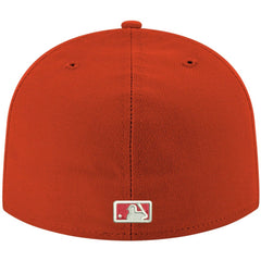 Chicago Cubs White Logo 59FIFTY Fitted Hat Red | New Era