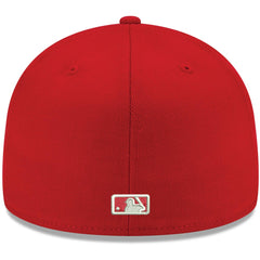Los Angeles Angels White Logo 59FIFTY Fitted Hat Red | New Era