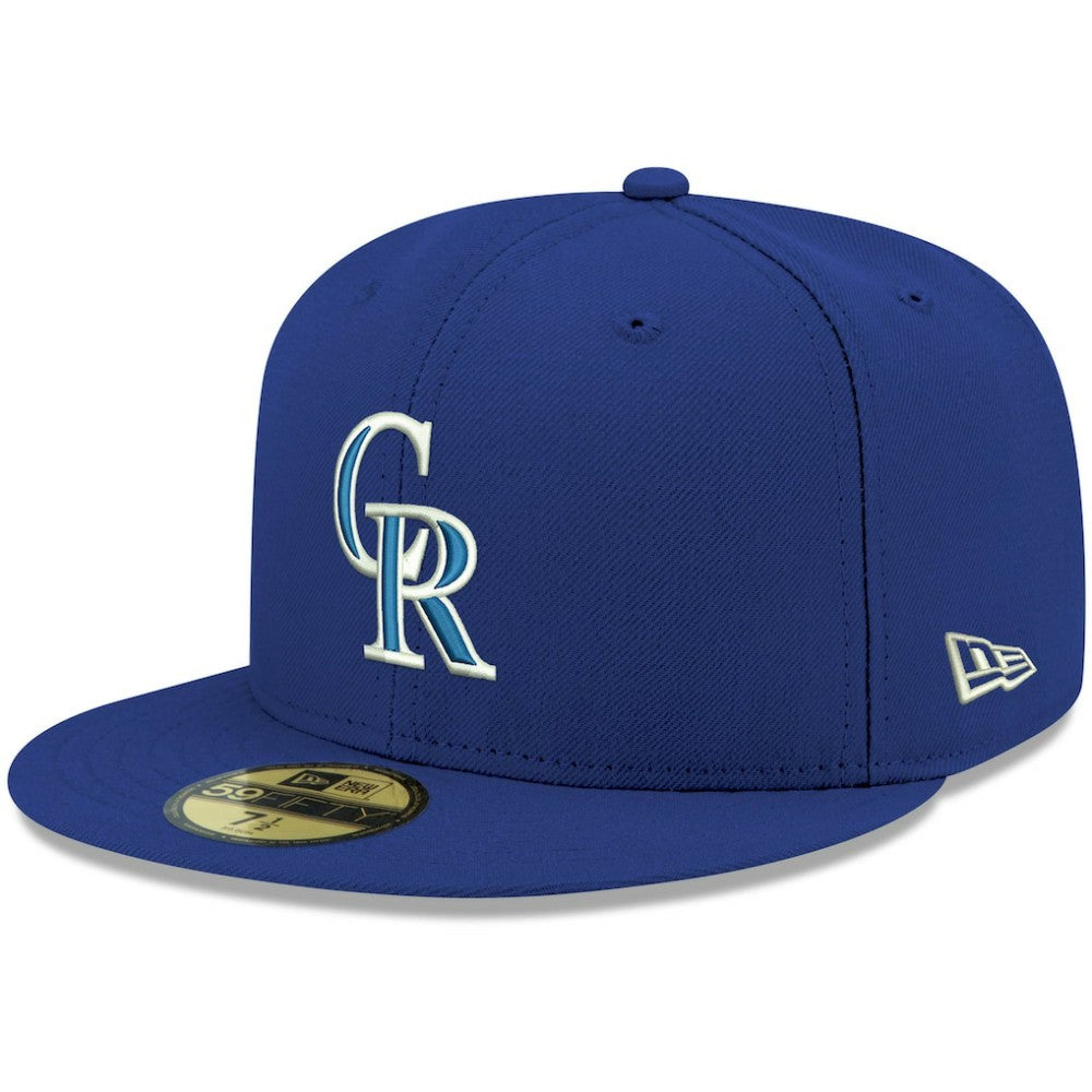 Colorado Rockies White Logo 59FIFTY Fitted Hat Royal | New Era