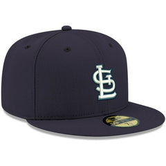 St. Louis Cardinals White Logo 59FIFTY Fitted Hat Navy | New Era