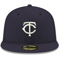 Minnesota Twins White Logo 59FIFTY Fitted Hat Navy | New Era
