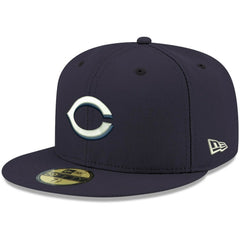 Cincinnati Reds White Logo 59FIFTY Fitted Hat Navy | New Era