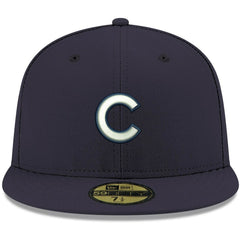 Chicago Cubs White Logo 59FIFTY Fitted Hat Navy | New Era