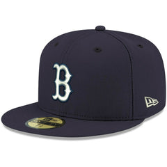 Boston Red Sox White Logo 59FIFTY Fitted Hat Navy | New Era