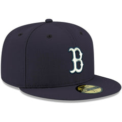 Boston Red Sox White Logo 59FIFTY Fitted Hat Navy | New Era