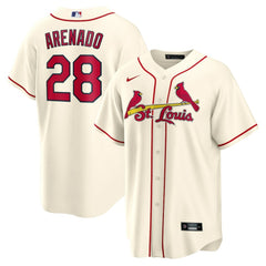 Nolan Arenado St. Louis Cardinals Alternate 2 Replica Jersey - Cream