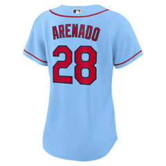 Nolan Arenado St. Louis Cardinals Women's Alternate Replica Player Jersey - Light Blue