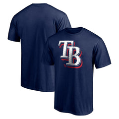 Tampa Bay Rays Red White and Team T-Shirt Navy