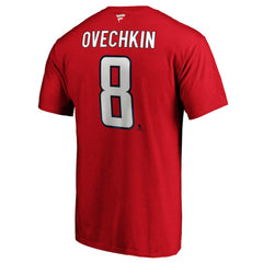 Alexander Ovechkin Washington Capitals Fanatics Big & Tall Captain Patch Name & Number T-Shirt Red