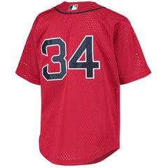 David Ortiz Boston Red Sox Youth Cooperstown Collection Batting Practice Jersey Red | Mitchell & Ness