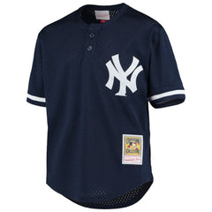 Derek Jeter New York Yankees Youth Cooperstown Collection Mesh Batting Practice Jersey Navy | Mitchell & Ness