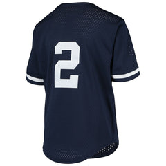 Derek Jeter New York Yankees Youth Cooperstown Collection Mesh Batting Practice Jersey Navy | Mitchell & Ness