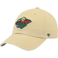 Minnesota Wild '47 Clean Up Adjustable Hat Gold