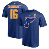 Brett Hull St. Louis Blues Fanatics Authentic Stack Retired Player Nickname & Number T-Shirt Blue