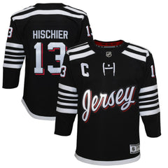Nico Hischier New Jersey Devils Youth 2021/22 Alternate Premier Player Jersey Black