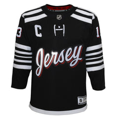 Nico Hischier New Jersey Devils Youth 2021/22 Alternate Premier Player Jersey Black