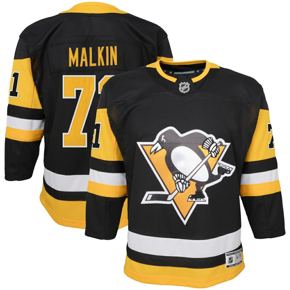 Evgeni Malkin Pittsburgh Penguins Youth Home Premier Player Jersey Black