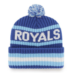 Kansas City Royals Bering Cuffed Knit Hat with Pom Royal | 47 brand