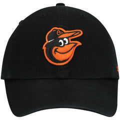 Baltimore Orioles Youth Team Logo Clean Up Adjustable Hat Black | 47 brand