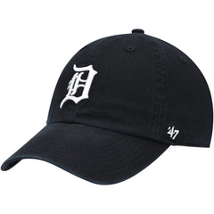 Detroit Tigers Youth Team Logo Clean Up Adjustable Hat Black | 47 brand