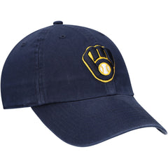 Milwaukee Brewers Youth Team Logo Clean Up Adjustable Hat Navy | 47 brand