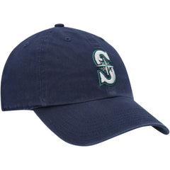 Seattle Mariners Youth Team Logo Clean Up Adjustable Hat Navy | 47 brand