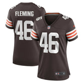 Don Fleming Cleveland Browns Women's Retired Player Jersey - Brown
