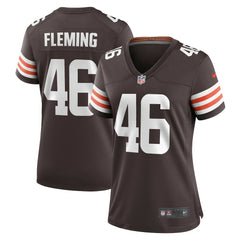 Don Fleming Cleveland Browns Women's Retired Player Jersey - Brown