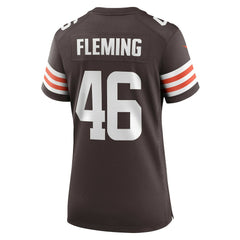 Don Fleming Cleveland Browns Women's Retired Player Jersey - Brown