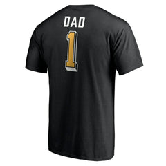 Boston Bruins Number One Dad Logo T-Shirt Black