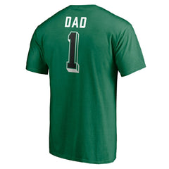 Dallas Stars Number One Dad Logo T-Shirt Green