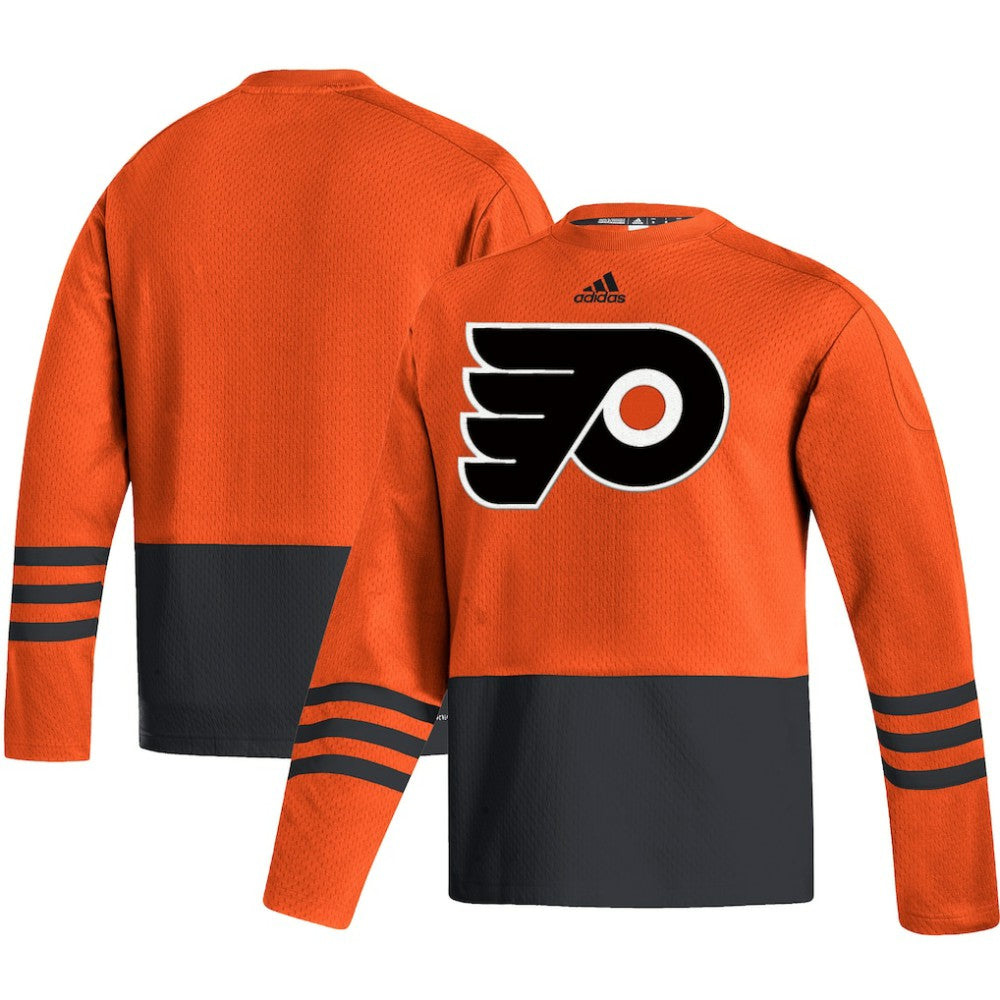 Philadelphia Flyers adidas Logo AEROREADY Pullover Sweater Orange